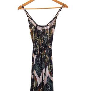 NWT ININ Maxi Dress Womens S White Green Color 94% Polyester 6% Spandex